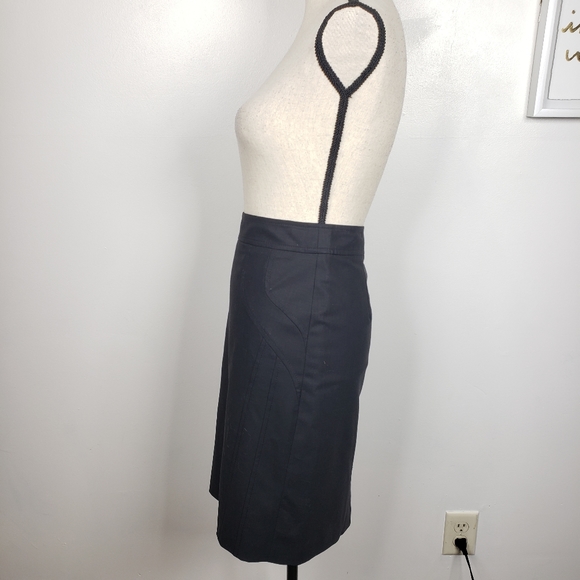 NetWork Black Wool Blend Pencil Skirt 38 - Picture 5 of 15